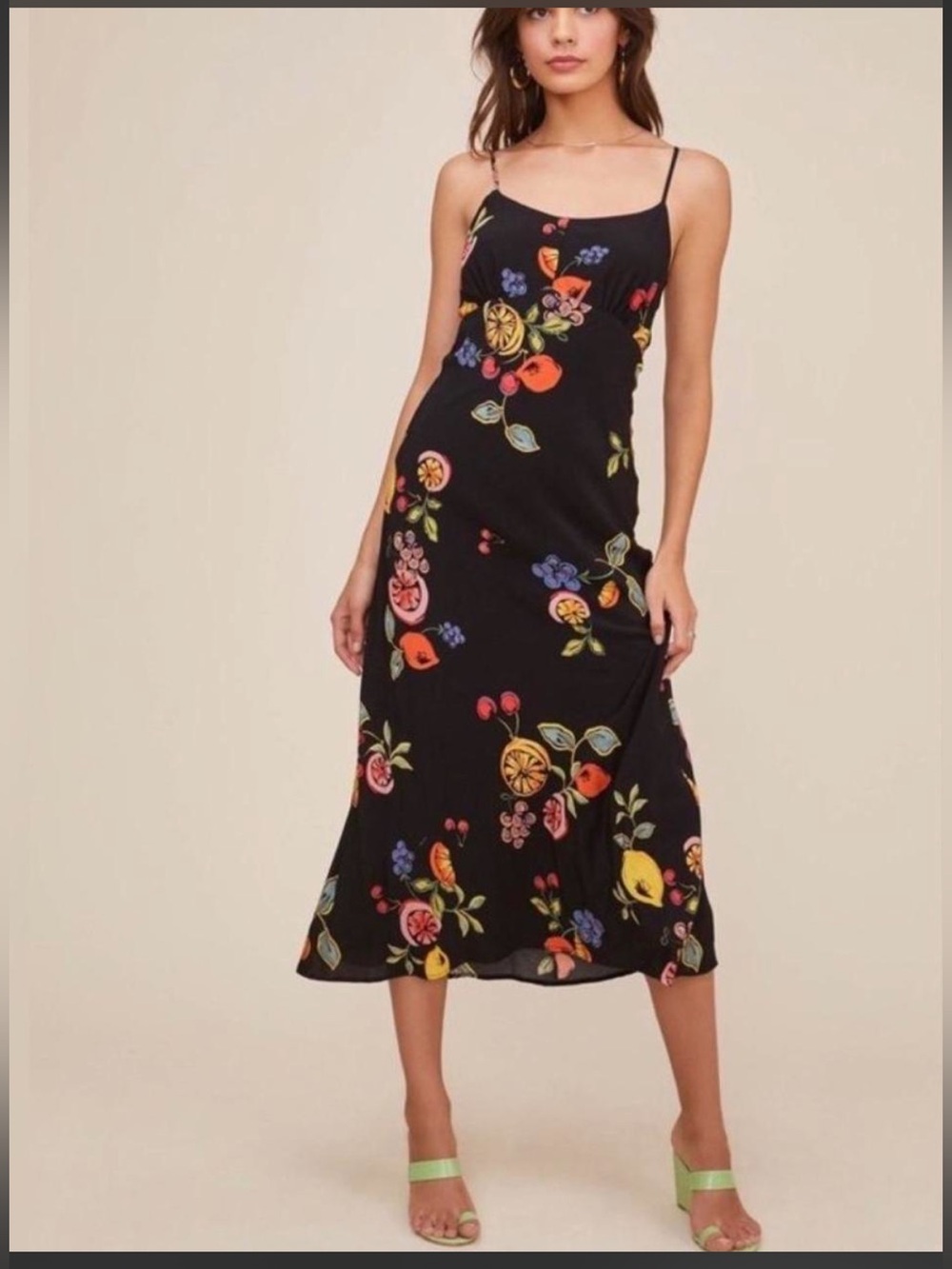 ASTR fruit midi dress
